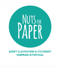 Logotipo de Nuts for Paper, de Ana Mafalda Fernandes