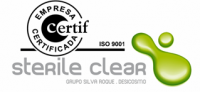 Logotipo de Sterile Clear: Auditoria, Consultoria em Segurança Alimentar e Higiene e Segurança no Trabalho, Formação e Análises, Lda - Grupo Silva Roque