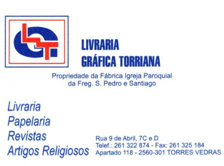 Logotipo de Livraria Gráfica Torriana, de Fabrica da Igreja Paroquial da Freguesia de S Pedro e Santiago de Torres Vedras